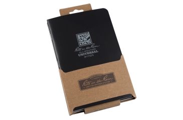 Image of Rite in the Rain Stapled Notebook - Universal - Black - 3 Pack, Black, 4/5/8 x 7 771FX