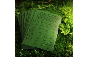 Image of Rite in the Rain TACTICAL REFERENCE CARDS - GREEN, Green, 4 5/8 x 7 9200-R