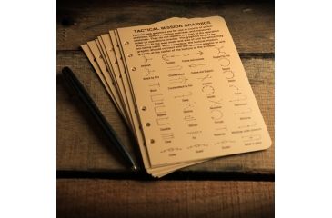 Image of Rite in the Rain TACTICAL REFERENCE CARDS  - TAN, Tan, 4 5/8 x 7 9200T-R
