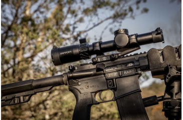 Image of Riton Optics 5 Tactix 1-10x24mm Rifle Scope, 30mm Tube, First Focal Plane, 3OT, Mil Red, Black, 5T110LFI23