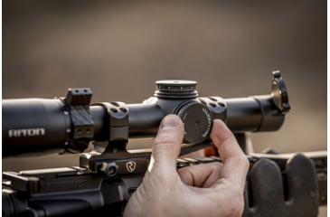 Image of Riton Optics 5 Tactix 1-10x24mm Rifle Scope, 30mm Tube, First Focal Plane, 3OT, Mil Red, Black, 5T110LFI23