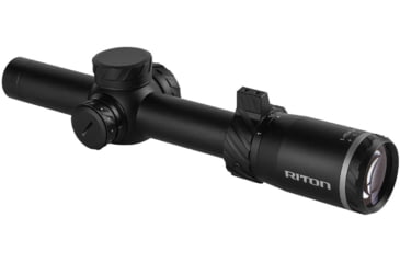 Image of Riton Optics 5 Tactix 1-10x24mm Rifle Scope, 30mm Tube, First Focal Plane, 3OT, Mil Red, Black, 5T110LFI23