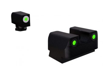 Image of Rival Arms Tritium Night Sights Fits Glock 42/43 Green Tritium W/White, RA-RA2B231G