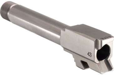 Image of Rival Arms Threaded Pistol Barrel, Glock 43, 9mm Luger, 1/2x28, 416R Stainless Steel, Stainless Steel, RA-RA22G302D