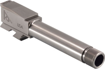 Image of Rival Arms V2 Threaded Barrel, Glock 43/43X, 9mm Luger, 3.9in, 1-10 Twist, 1/2-28 Thread, Silver, RA-RA22G302D
