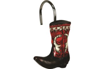 Image of River's Edge 12 Piece Cowboy Boots Shower Curtain Hooks, 12 Piece 4007187