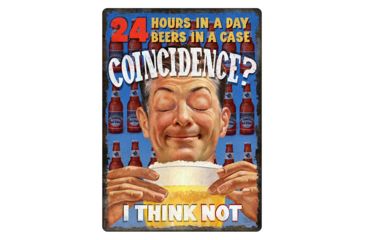 Image of River's Edge 24 Hours / Beers Tin Sign 12x17 1446