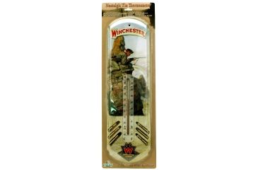 Image of River's Edge 5in.x17in. Tin Durable Power Coated Thermometer, Winchester Hunter 184540