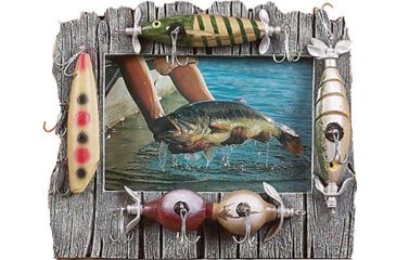 Image of River's Edge Lure Picture Frame Resin, 4" x 6" 464