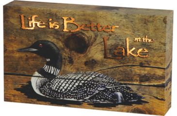 Image of River's Edge Rivers Edge Led Sign Box 8''x5'' ''life Better At Lake'' 3aa