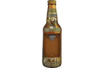 Image of River's Edge Rivers Edge Metal Wall Mount Bottle Opener Open Season 24''
