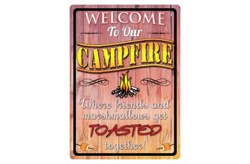 Image of River's Edge Rivers Edge Sign 12''x17'' ''welcome To Our Campfire''