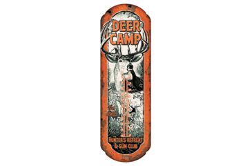 Image of River's Edge Rivers Edge Thermometer Deer Camp Tin