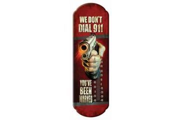 Image of River's Edge Rivers Edge Thermometer ''we Don't Dial 911''