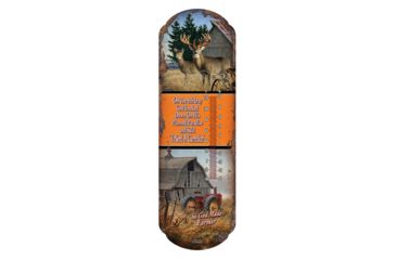 Image of River's Edge So God Made Farmer Tin Thermometer 1243