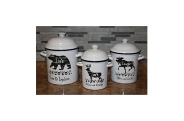 Image of Rivers Edge Canister Set 3-Piece, Porcelain Enamel, 2103