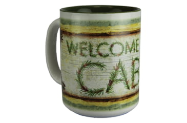 Image of Rivers Edge Ceramic Mug 16oz, Welcome to the Cabin, 2458