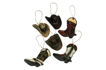 Image of Rivers Edge Christmas Ornaments 6-Pack, Western Cowboy, 867