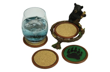 Image of Rivers Edge Coaster 4-Piece Set, Baby Bear Pinetree, 2042
