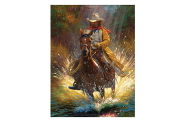 Image of Rivers Edge LED Art, Cowboy, 16 x 12 in, 1769