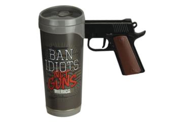 Image of Rivers Edge Pistol Mug, Ban Idiots, 2024