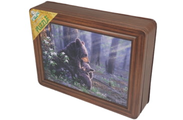 Image of Rivers Edge Puzzle in Tin, Bear Scene, 040