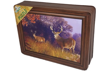 Image of Rivers Edge Puzzle in Tin, Deer Scene, 039