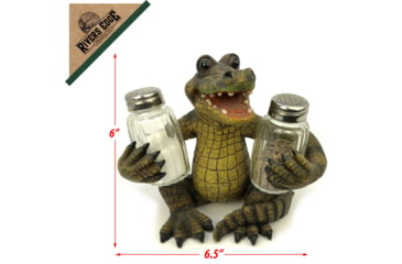 Image of Rivers Edge Salt and Pepper Shakers, Alligator, BBBASP