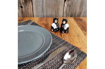 Image of Rivers Edge Salt and Pepper Shakers, Bear Holding, 538