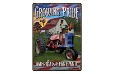 Image of Rivers Edge Tin Sign, Growing Pride, 12 x 17 in, 4513
