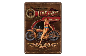 Image of Rivers Edge Tin Sign, Live the Legend, 12 x 17 in, 1594