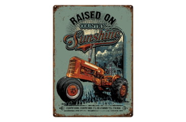 Image of Rivers Edge Tin Sign, Raised on Sunshine, 12 x 17 in, 4515