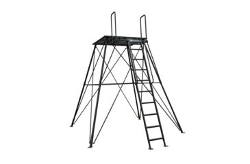 Image of Rivers Edge Treestands 10 ft Tower for Landmark 450 Permanent Blind, Black, Large LM621