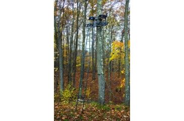 Image of Rivers Edge Treestands 2-Man Bowman Ladder Stand, Black RE636