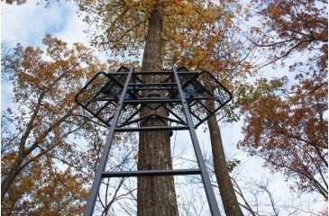 Image of Rivers Edge Treestands 2-Man Bowman Ladder Stand, Black RE636
