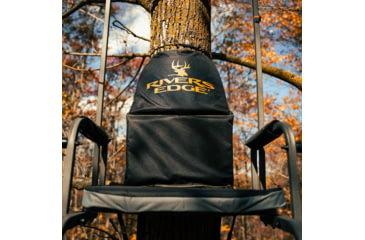 Image of Rivers Edge Treestands Deluxe Ladder Stand, Black RE647