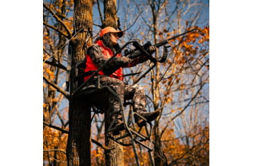 Image of Rivers Edge Treestands Deluxe Ladder Stand, Black RE647