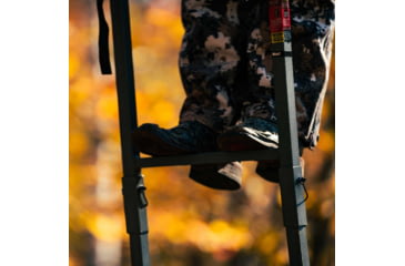 Image of Rivers Edge Treestands Deluxe Ladder Stand, Black RE647