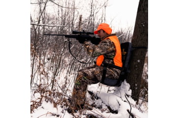 Image of Rivers Edge Treestands Lounger Tree Seat, Black/Camo, RE761