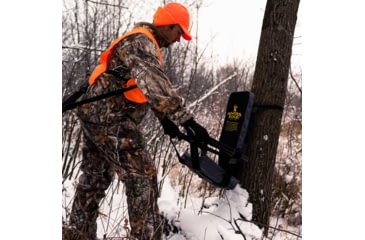 Image of Rivers Edge Treestands Lounger Tree Seat, Black/Camo, RE761