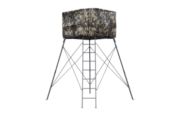 Image of Rivers Edge Treestands Outpost 2-Man Tower, Rivers Edge Grey, 10 ft, RE400