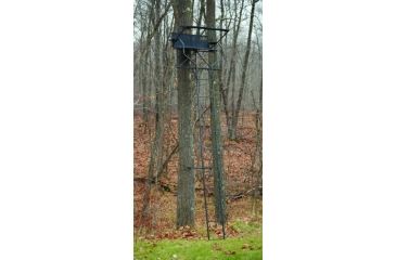 Image of Rivers Edge Treestands Relax 2-Man Ladder Stand, Black RE634