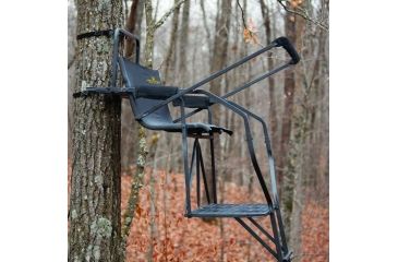Image of Rivers Edge Treestands Relax 2-Man Ladder Stand, Black RE634