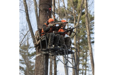 Image of Rivers Edge Treestands Relax Wide Ladder Stand Hang-on Stand, Black RE631