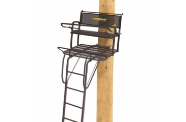 Image of Rivers Edge Treestands Relax Wide Ladder Stand Hang-on Stand, Black RE631