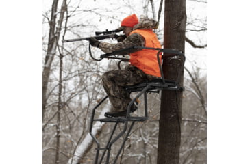 Image of Rivers Edge Treestands Standard 2-Man Ladder Stand, Black, RE649