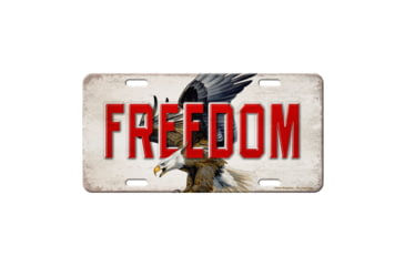 Image of Rivers Edge Vanity License Plate 12in x 6in - Eagle Freedom, 2704