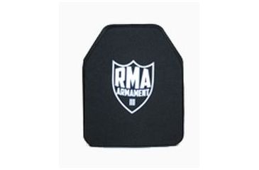 Image of RMA Armament Level III Single Curve Waterproof Polyethylene Armor Plate,10x12in,Black RMA1088-III-SC-1012