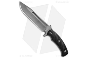 Image of RMJ Tactical Combat Africa Fixed Blade Knife, 7.00in, 80CrV2, Clip Point Blade, G10 Black Handle, Gray/Black, 11.75in, BHQ-76561