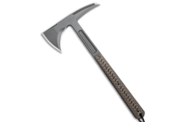 Image of RMJ Tactical Kestrel 13in Tomahawk Axe, Gray, G-10, Brown Handle, Brown/Gray, 13.25 inch, BHQ-75940